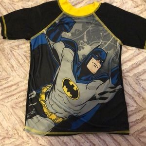Batman swimming rash guard